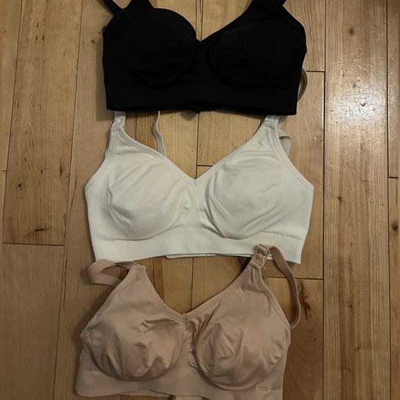 Body Silk Seamless Nursing Bra (x3) White/Black/Butterscotch - Picture 2 of 4